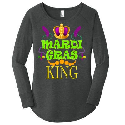 Mardi Gras King Women's Perfect Tri Tunic Long Sleeve Shirt