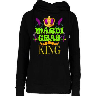 Mardi Gras King Womens Funnel Neck Pullover Hood