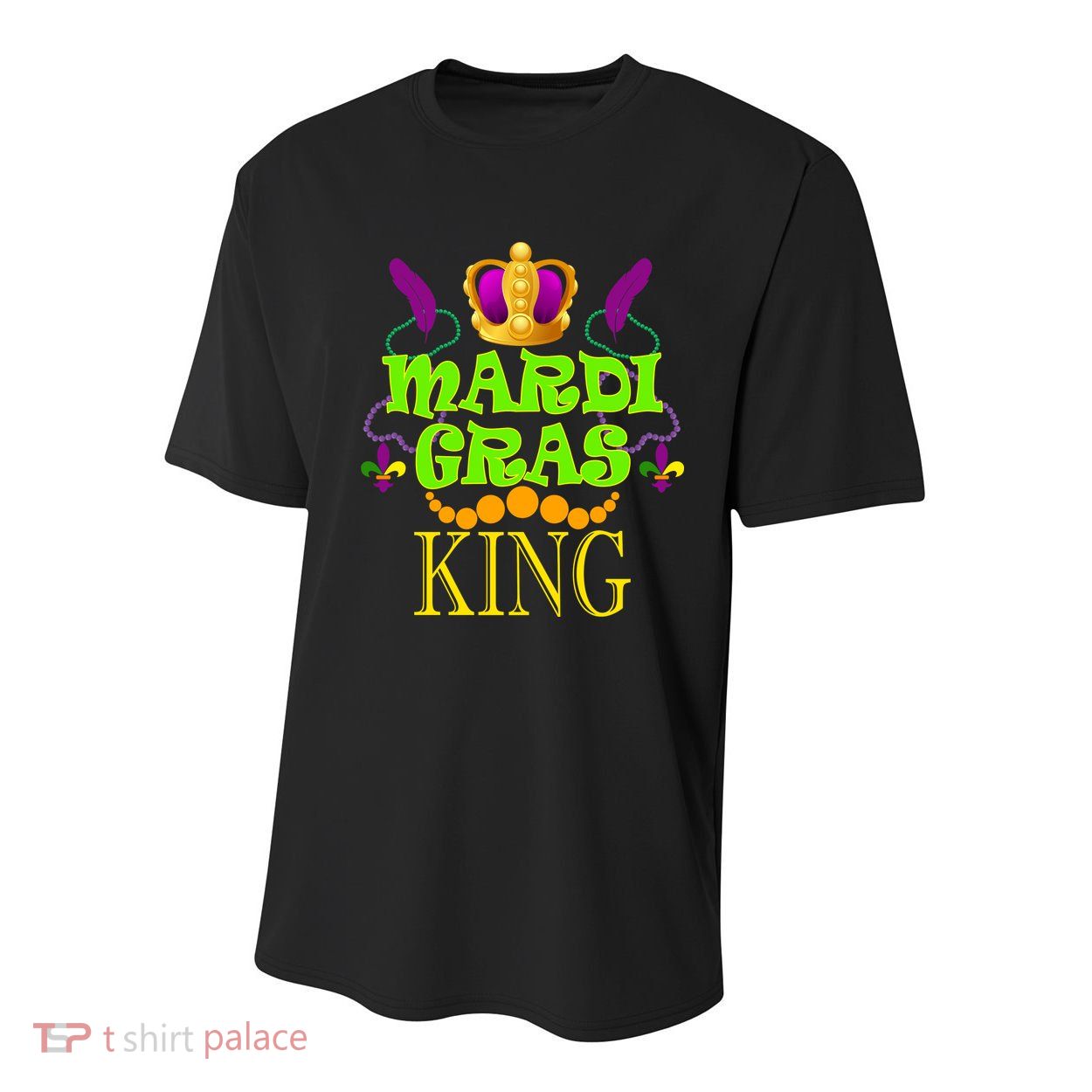 Mardi Gras King Youth Performance Sprint T-Shirt