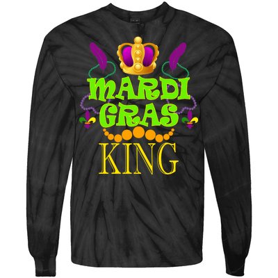 Mardi Gras King Tie-Dye Long Sleeve Shirt