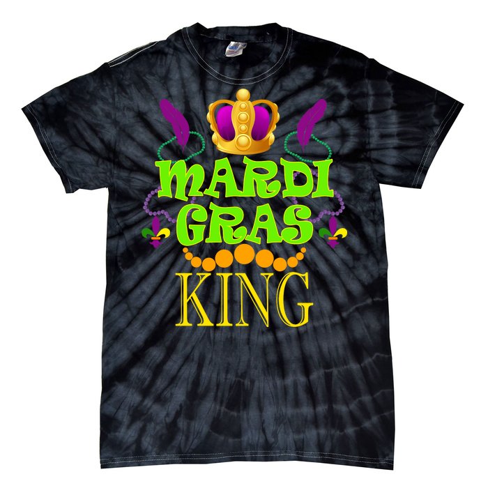 Mardi Gras King Tie-Dye T-Shirt