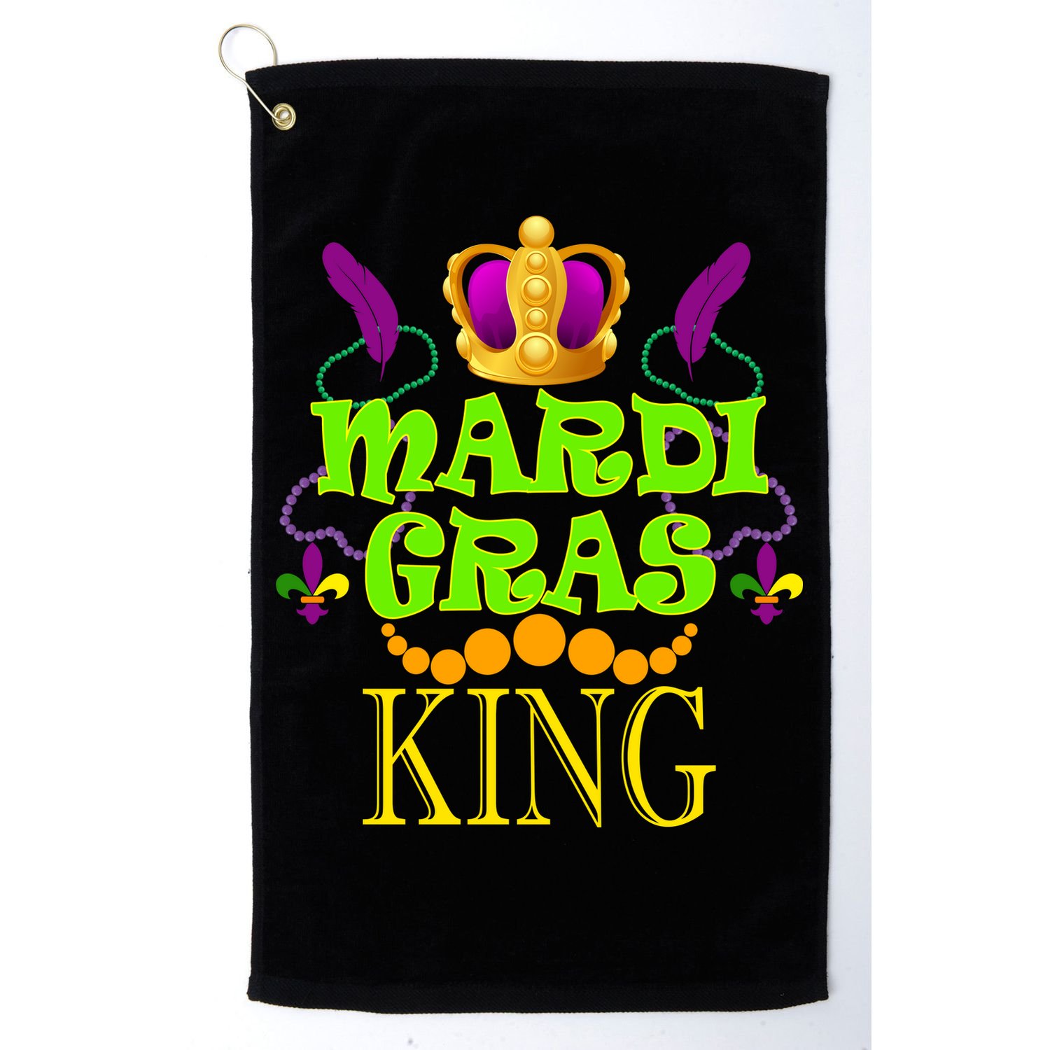 Mardi Gras King Golf Towel