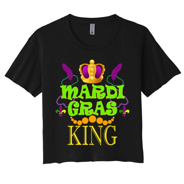 Mardi Gras King Crop Top