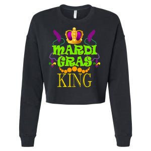 Mardi Gras King Cropped Pullover Crew