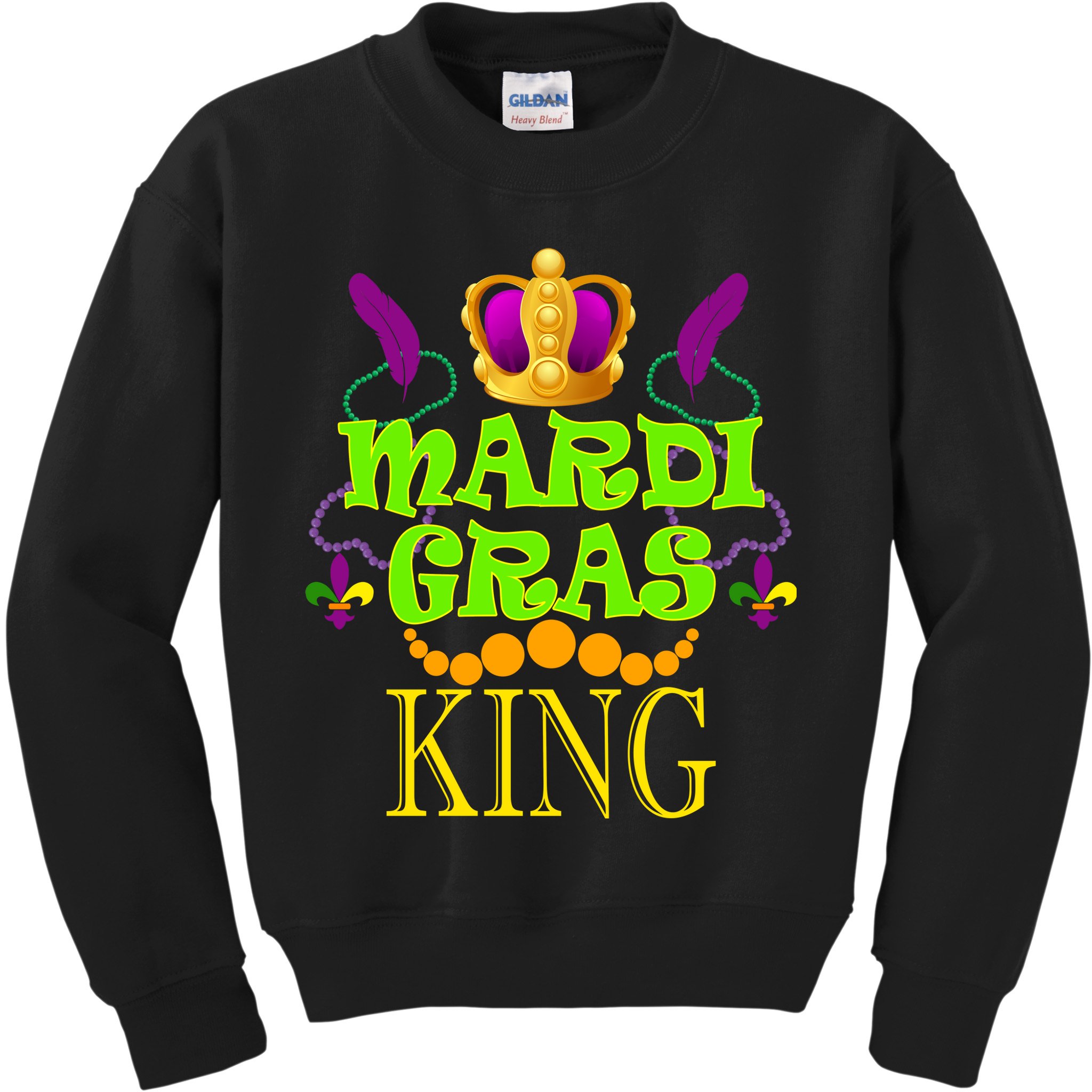 Mardi Gras King Kids Sweatshirt
