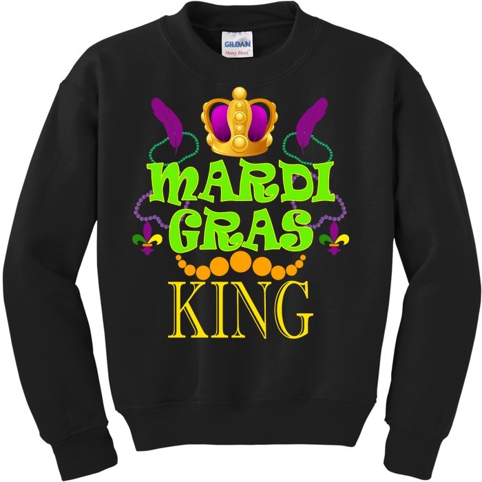 Mardi Gras King Kids Sweatshirt