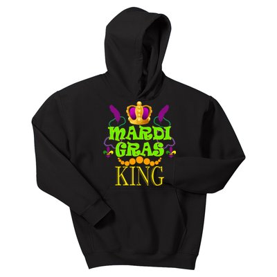 Mardi Gras King Kids Hoodie