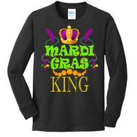 Mardi Gras King Kids Long Sleeve Shirt