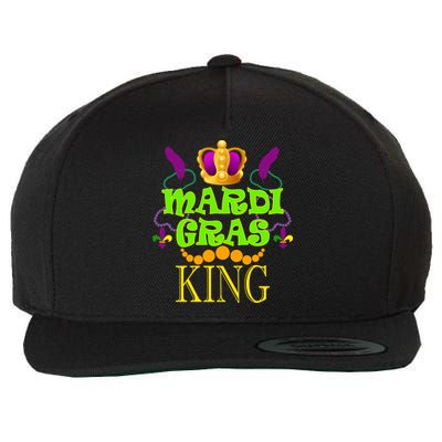 Mardi Gras King Wool Snapback Cap