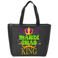 Mardi Gras King Zip Tote Bag