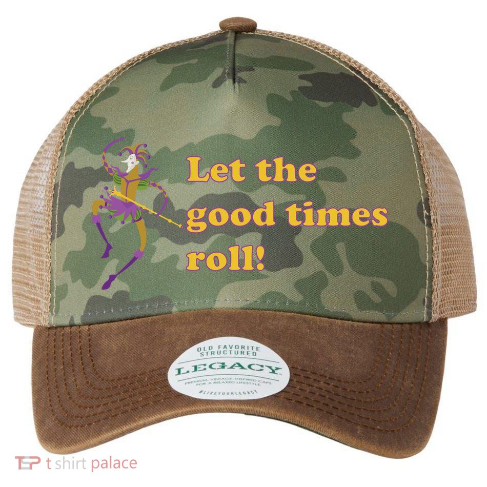 Mardi Gras Let The Good Times Roll Legacy Tie Dye Trucker Hat