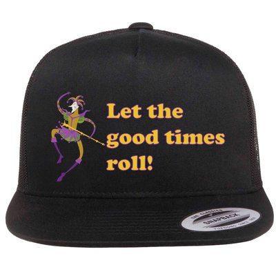 Mardi Gras Let The Good Times Roll Flatbill Hat