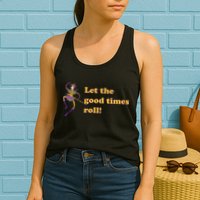Mardi Gras Let The Good Times Roll Womens Tank Top
