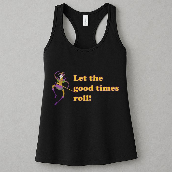 Mardi Gras Let The Good Times Roll Womens Tank Top