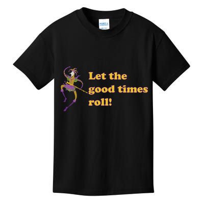 Mardi Gras Let The Good Times Roll Kids T-Shirt