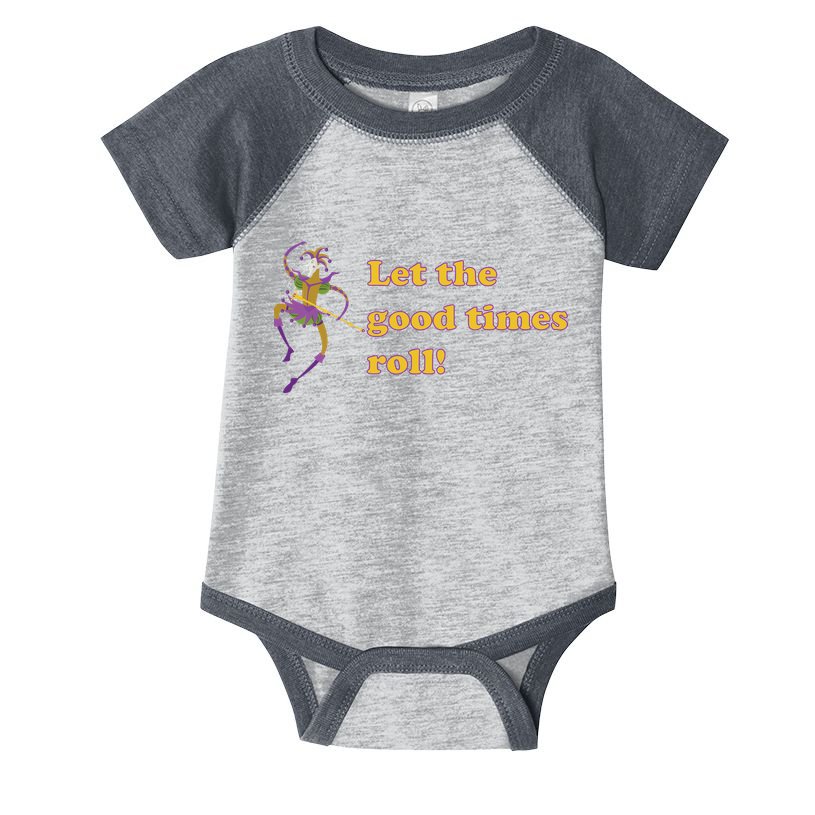 Mardi Gras Let The Good Times Roll Infant Baby Jersey Bodysuit