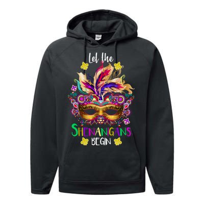 Mardi Gras Let The Shenanigans Begin Performance Fleece Hoodie