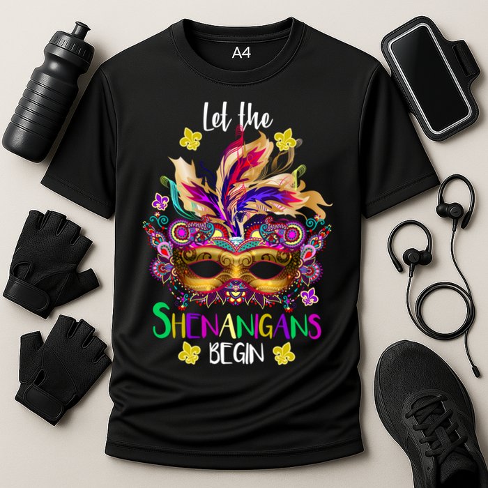 Mardi Gras Let The Shenanigans Begin Cooling Performance Crew T-Shirt
