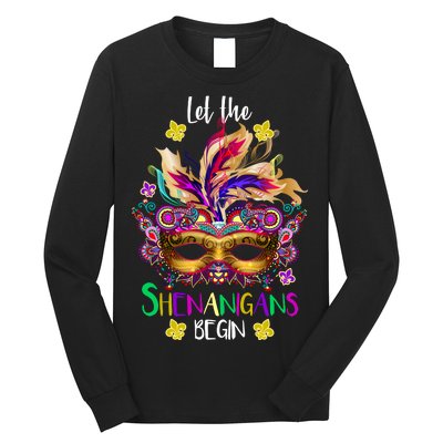 Mardi Gras Let The Shenanigans Begin Long Sleeve Shirt