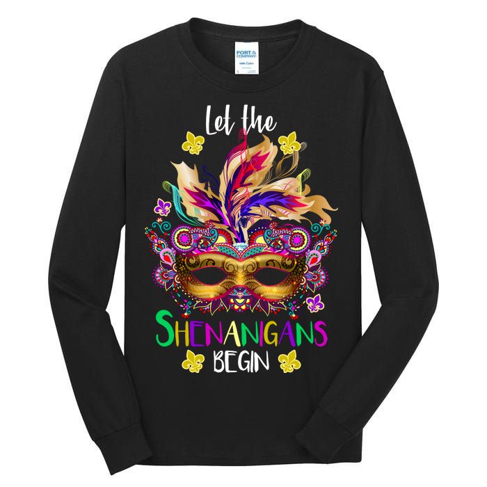 Mardi Gras Let The Shenanigans Begin Tall Long Sleeve T-Shirt