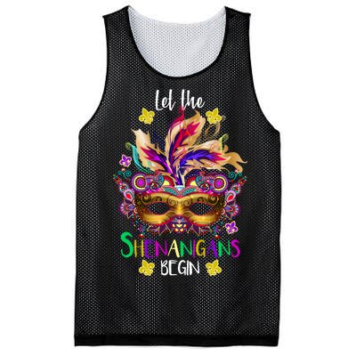 Mardi Gras Let The Shenanigans Begin Mesh Reversible Basketball Jersey Tank