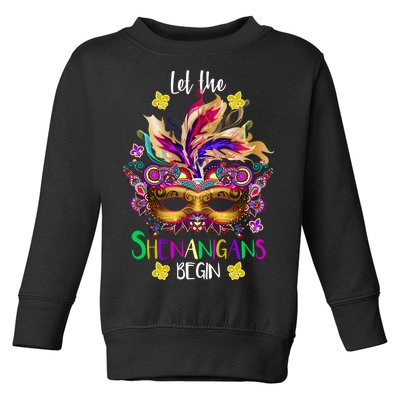 Mardi Gras Let The Shenanigans Begin Toddler Sweatshirt