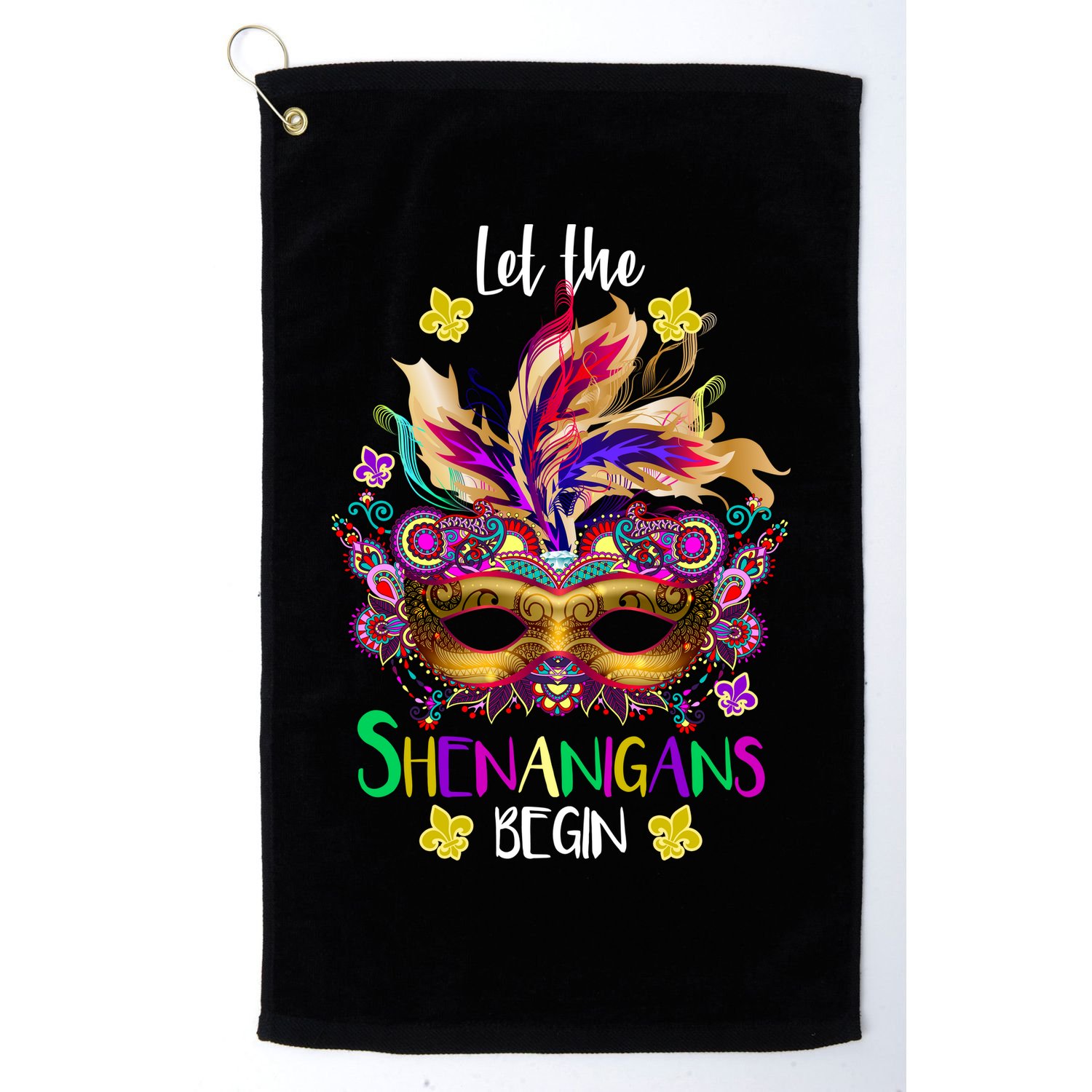 Mardi Gras Let The Shenanigans Begin Golf Towel