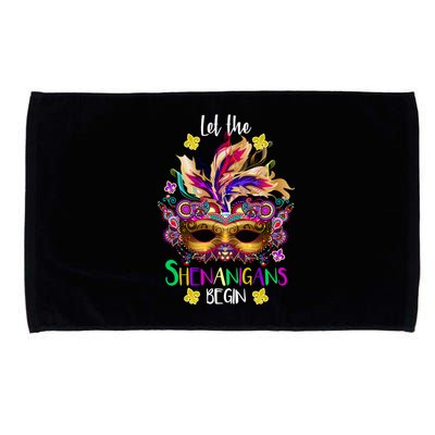 Mardi Gras Let The Shenanigans Begin Microfiber Hand Towel