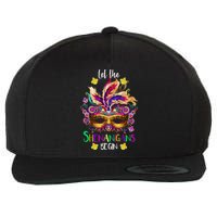 Mardi Gras Let The Shenanigans Begin Wool Snapback Cap