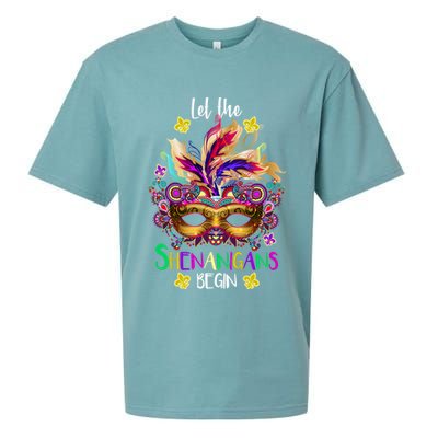 Mardi Gras Let The Shenanigans Begin Sueded Cloud Jersey T-Shirt