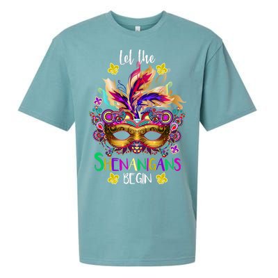 Mardi Gras Let The Shenanigans Begin Sueded Cloud Jersey T-Shirt