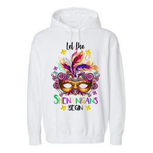 Mardi Gras Let The Shenanigans Begin Garment-Dyed Fleece Hoodie