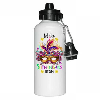 Mardi Gras Let The Shenanigans Begin Aluminum Water Bottle