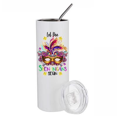 Mardi Gras Let The Shenanigans Begin Stainless Steel Tumbler