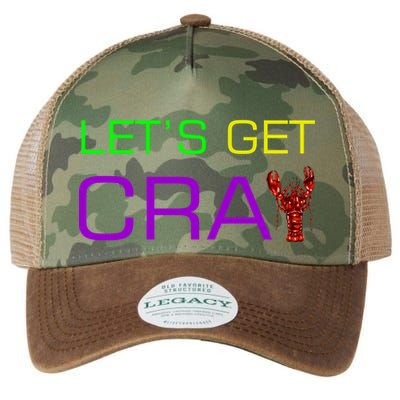 Mardi Gras Let's Get Cray Legacy Tie Dye Trucker Hat