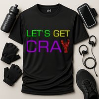 Mardi Gras Let's Get Cray Cooling Performance Crew T-Shirt