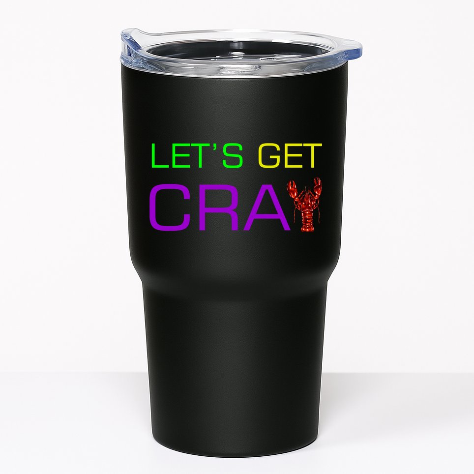 Mardi Gras Let's Get Cray Tumbler