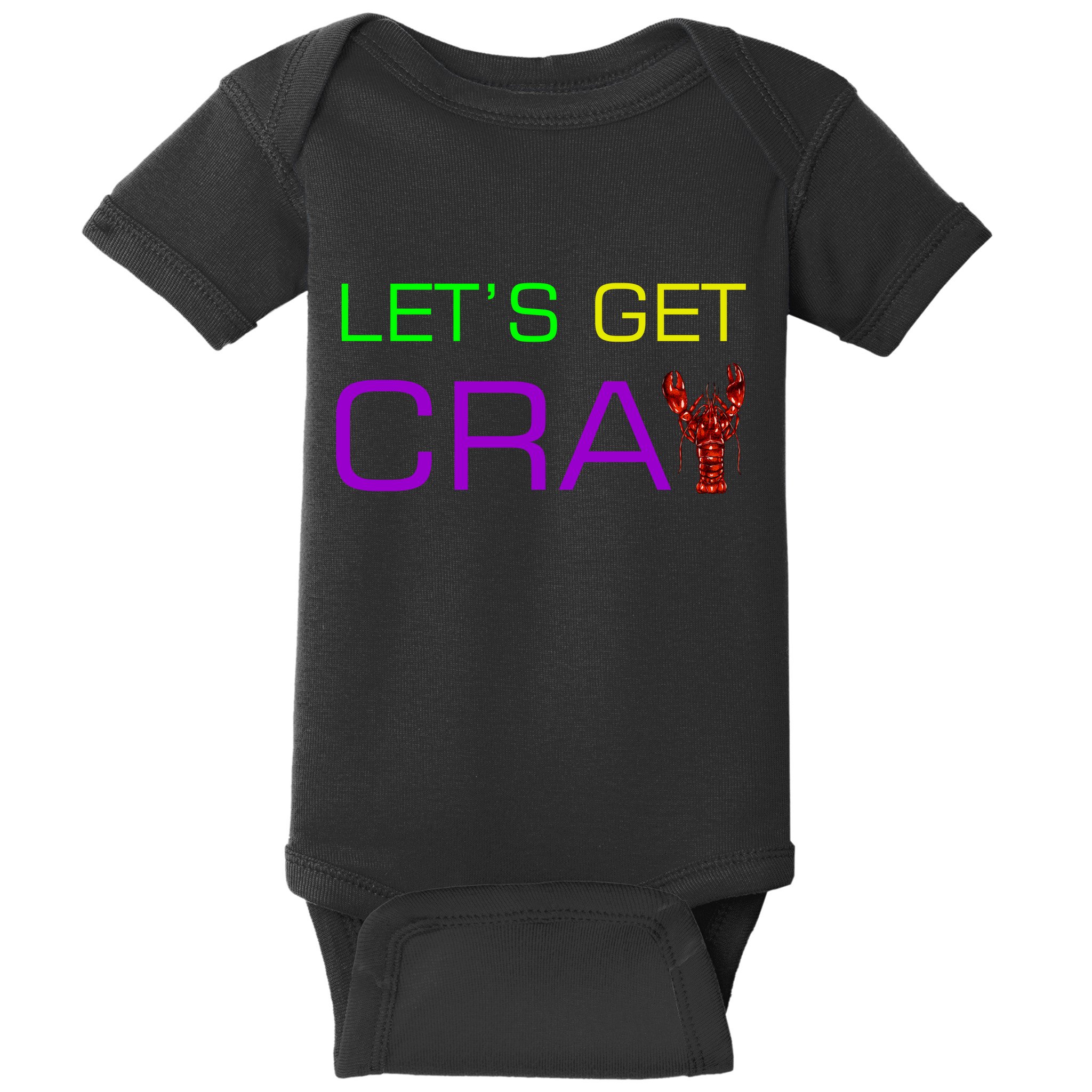 Mardi Gras Let's Get Cray Baby Bodysuit