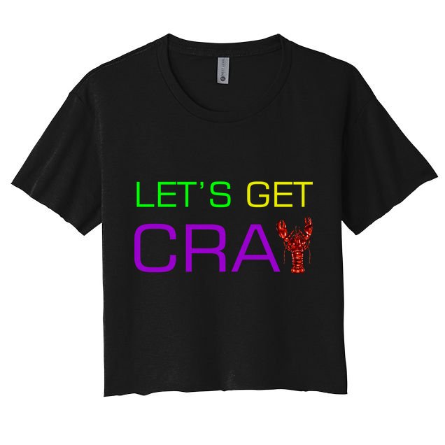 Mardi Gras Let's Get Cray Crop Top
