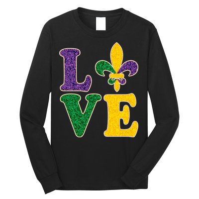 Mardi Gras Love Spade  Long Sleeve Shirt