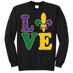 Mardi Gras Love Spade  Sweatshirt