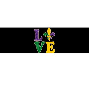 Mardi Gras Love Spade  Bumper Sticker