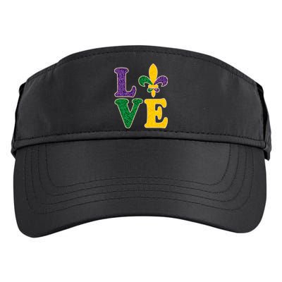 Mardi Gras Love Spade  Adult Drive Performance Visor