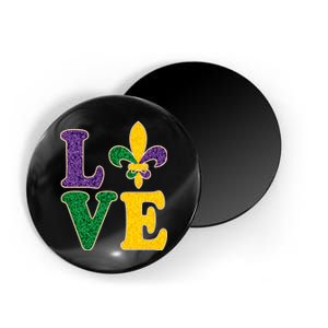 Mardi Gras Love Spade  Magnet