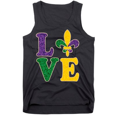 Mardi Gras Love Spade  Tank Top