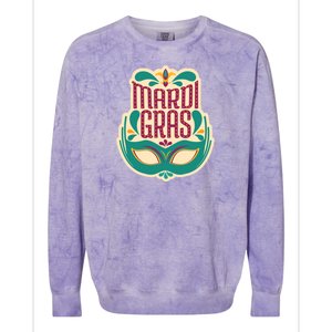 Mardi Gras Mask Colorblast Crewneck Sweatshirt