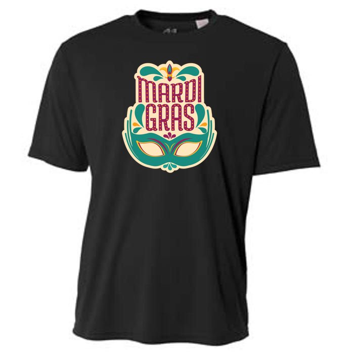 Mardi Gras Mask Cooling Performance Crew T-Shirt