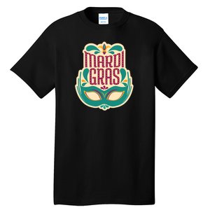 Mardi Gras Mask Tall T-Shirt