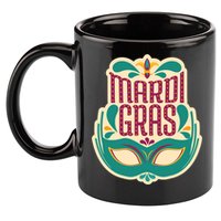 Mardi Gras Mask 11oz C Handle Ceramic Mug