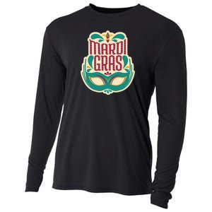 Mardi Gras Mask Cooling Performance Long Sleeve Crew